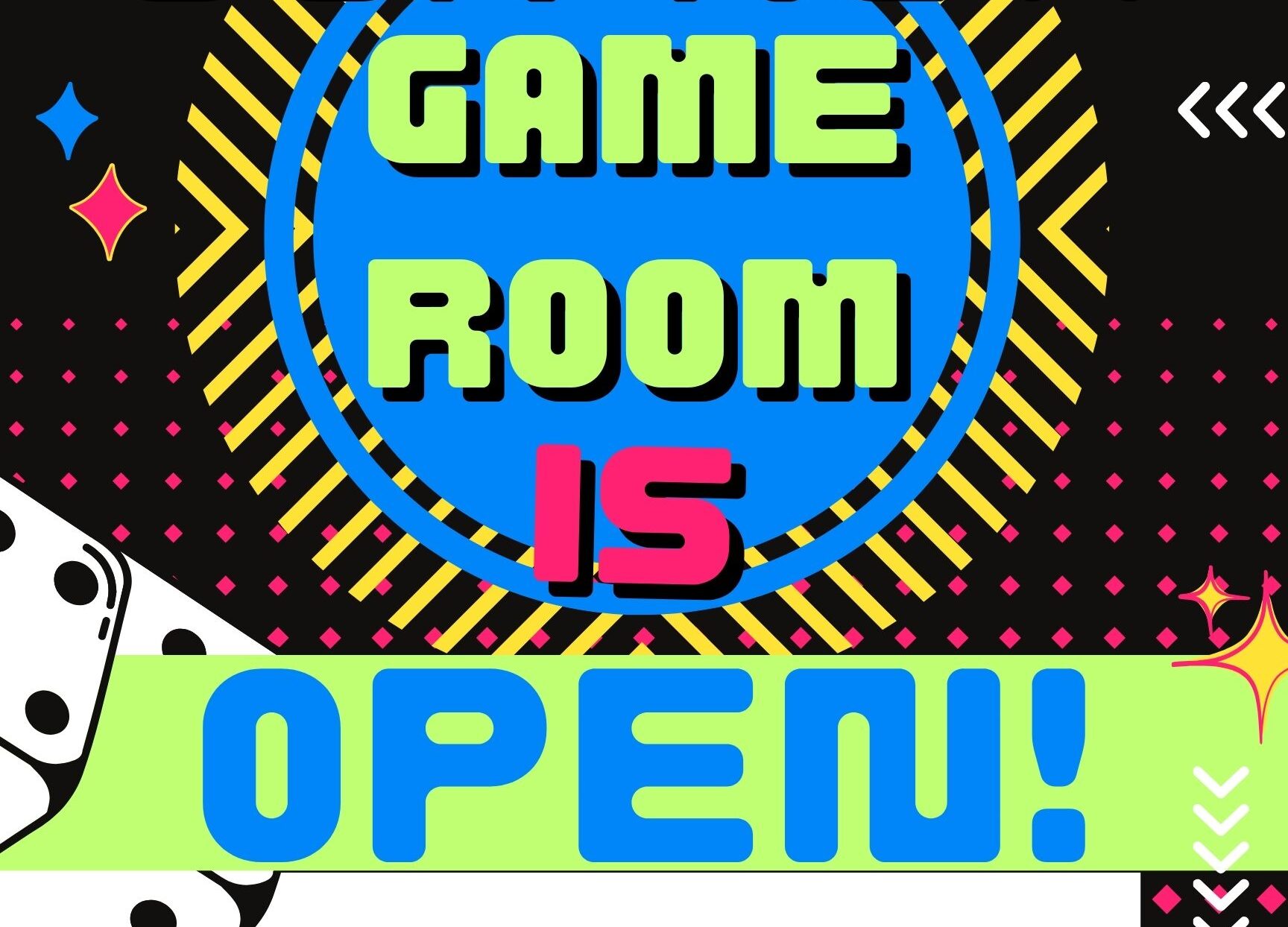 game room black back